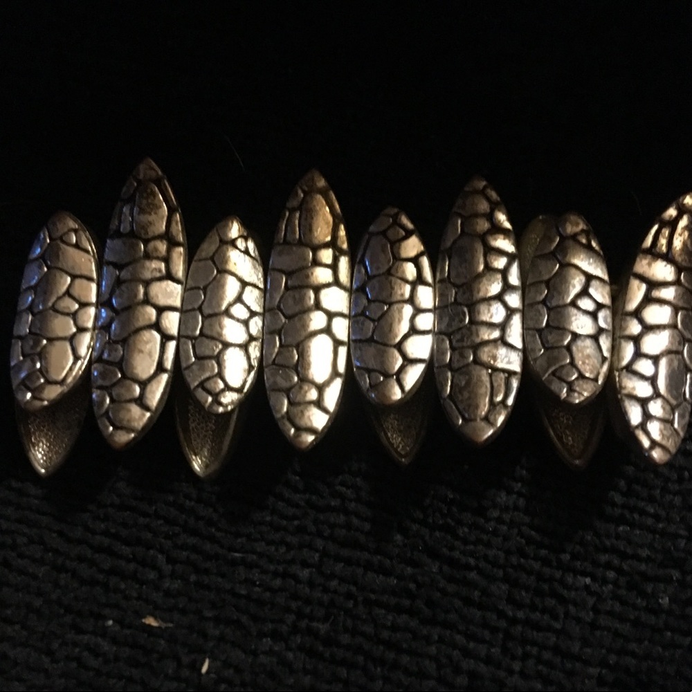 Alligator texture bracelet